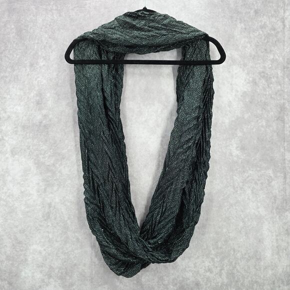 Black Silver Chevron Wide Infinity Wrap Hijab Dupatta Shawl Scarves Scarf - Picture 2 of 6